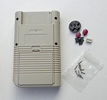 Yeni Tam Konut Shell Kapak Kılıf Paketi için Tornavida ile Gameboy Classic / Orijinal GB DMG - 01 Onarım Bölümü-Gri