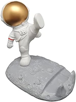 MOOCOCO Astronot Süsler Sevimli Astronot cep telefonu Standı Spaceman Araç Tutucu Cep tablet telefon Braketi Ofis