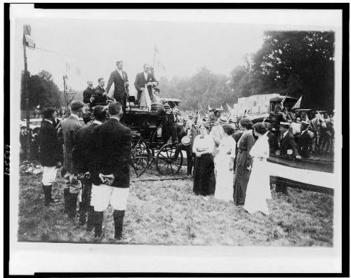 Tarihselfindings Fotoğraf: İnsanlar, Atlı Vagonlar, At Gösterisi, Rock Creek Parkı, Washington, DC, Temmuz 1914