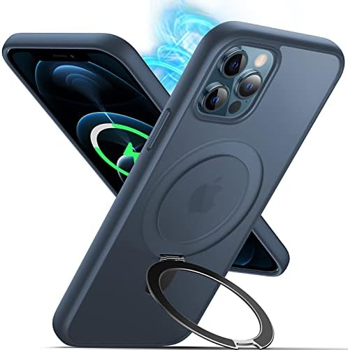 iPhone 12/12 Pro Kılıf için Tasarlanmış DASFOND Mag-Stand, 2023 Yükseltildi [Hepsi Bir Arada] [MagSafe ile Uyumlu]
