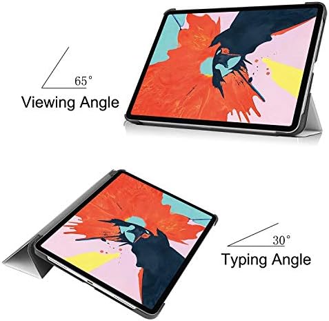 Arlgseln iPad kılıfı Hava 4 10.9 inç Destek Kablosuz Şarj, Ultra İnce Üç Katlı Standı Kapak ile Otomatik Uyku / Wake