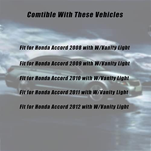 MYFANDOOR Sol Sürücü Yan Güneşlik Fit Honda Accord 2008-2012 için W / Vanity İşık 83280-TA5-A51ZA (Bej)
