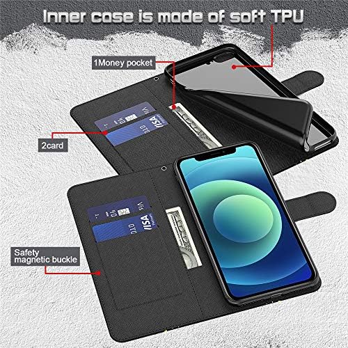 COTDINFOR ile Uyumlu Samsung Galaxy S21 Cüzdan Kılıf Deri Flip case İnce 3D Boyalı Tasarım Kart Yuvası Tutucu ve Standı