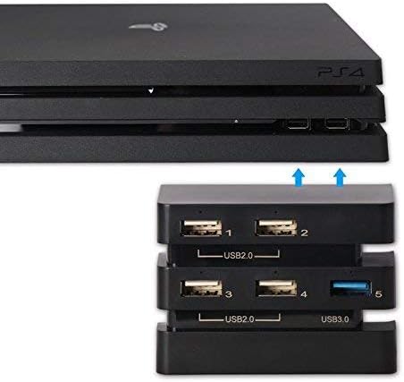 OSTENT USB 2.0 3.0 Hub Ana Bilgisayar Bağlantı Noktası Uzatma Adaptörü Sony Playstation 4 için PS4 Pro Konsolu