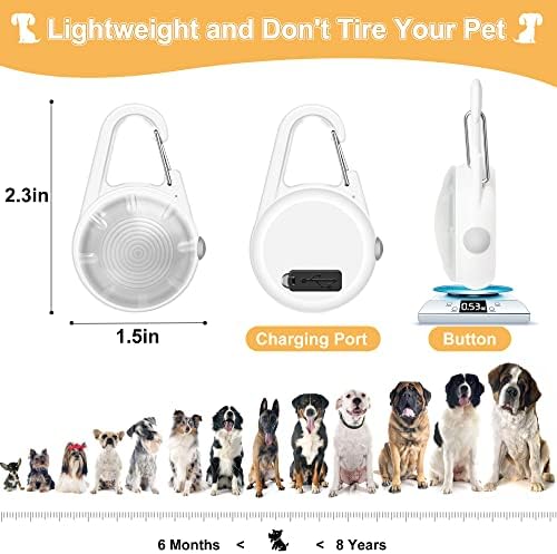 Köpek Tasması ışığı, Gece Yürüyüşü için 4 Modlu Köpek ışıkları, RGB Renk Değiştiren Köpek Işığı, Gece Klipsli Şarj