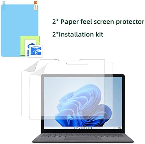ıçinubar [2 paket] Kağıt Hissi Ekran Koruyucu ,Yeni Microsoft Surface Pro 9 / Pro X / Pro 8 için[Kolay Kurulum] [Çizilmeye