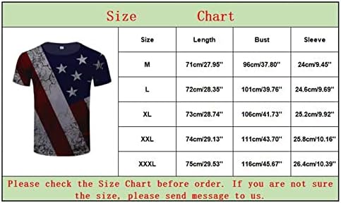 Vatansever Gömlek Erkekler için, asker Kısa Kollu Gömlek Erkekler için Amerikan Bayrağı T-Shirt Retro Vatansever Bluz