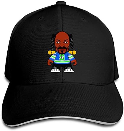 Huma Snoop Köpek Unisex Sandviç Kap Doruğa Şapka Beyaz