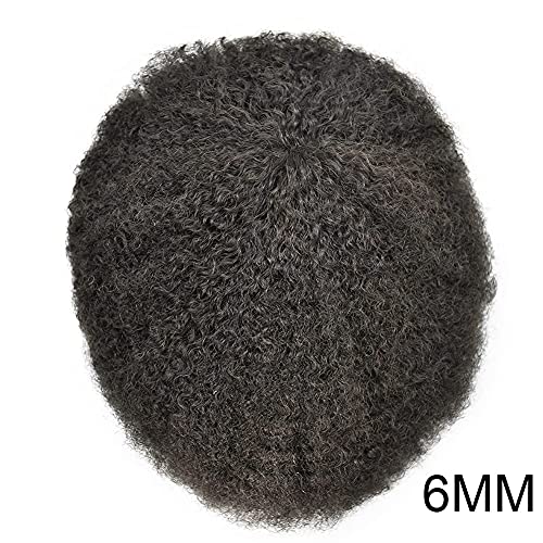 Siyah Erkekler İçin SİNGA saç Afro kıvırcık Peruk Tam Poli cilt PU Enjeksiyon 6mm-12mm Afro dalga insan saçı Peruk