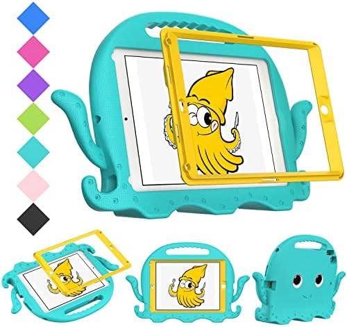 Tablet Koruyucu Klipler Çocuklar Kılıf için Yeni iPad 9.7(2017)(2018) Kolu ile Tampon / Koruyucu Çocuk Geçirmez Standı