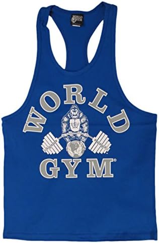 Dünya Spor Salonu W311 Egzersiz Kolsuz Bluz (XXL, Royal)
