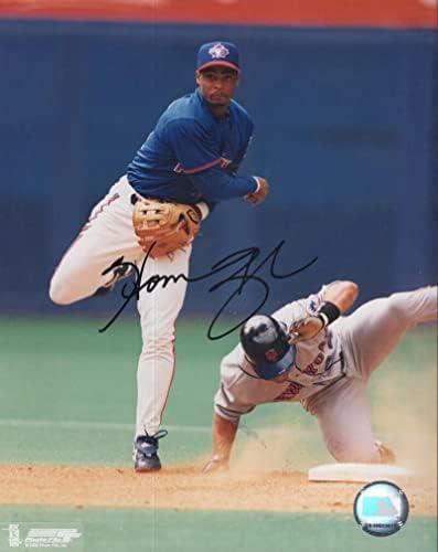 Homer Bush Toronto Blue Jays İmzalı İmzalı 8x10 Fotoğraf W / Coa İmzalı MLB Fotoğrafları