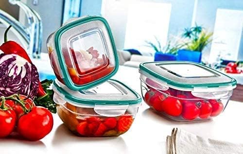 Gıda Saklama Kapları Seti, Kiler ve Mutfak Organizasyonu için Hava Geçirmez Plastik Kap, BPA İçermez, Dayanıklı Sızdırmaz