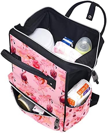 Flamingo hayvan pembe bebek bezi çantası sırt çantası kolej okul sırt çantası rahat sırt çantası Laptop sırt çantası