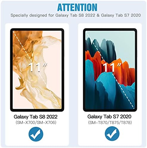 Galaxy Tab S8 11 inç/Galaxy Tab S7 ile uyumlu TiMOVO Feel-Kağıt Ekran Koruyucu, [2 Paket] Çizilmez / Parlama Önleyici