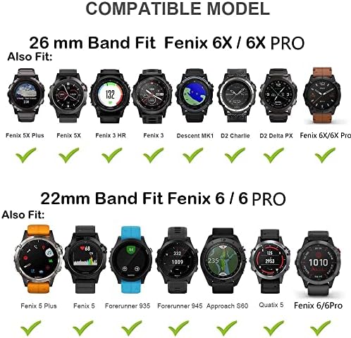 26 22mm Hızlı Fit Watchband Garmin Fenix 6X6 Pro 5X5 Artı 3 SAAT 935 Enduro Sapanlar Silikon Kolaylık Hızlı Bırakma
