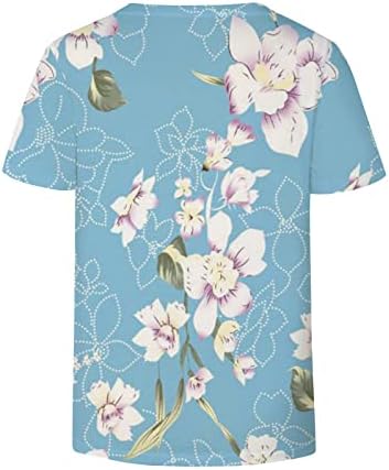 Yaz sonbahar bluz Gömlek kadın giyim kısa Kollu V boyun pamuk Grafik Salonu Gömlek 44 44