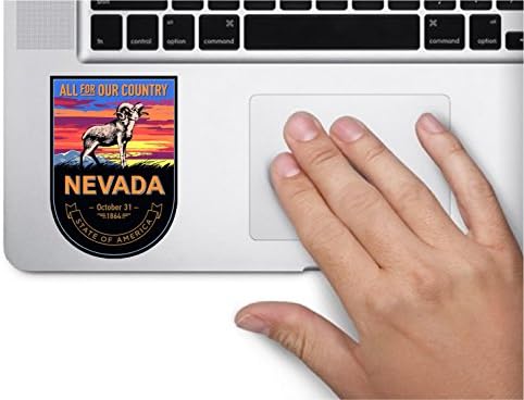 Devlet Hayvan Nevada Gece 3.5x2. 5 inç Renkli etiket Hayvan Devlet Çıkartması kalıp Kesim Vinil Yapımı ve Sevk ABD