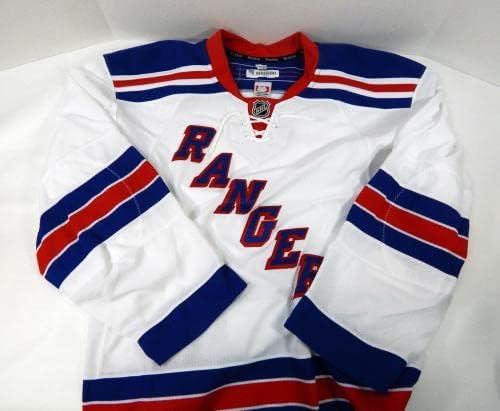 New York Rangers Boş Oyun Yayınlanan Beyaz Deplasman Forması Reebok 54 DP40441 - Oyun Kullanılmış NHL Formaları