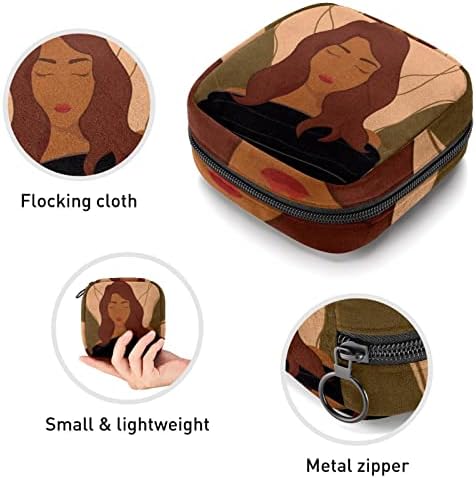 ORYUEKAN temizlik peçeteleri saklama çantası, Taşınabilir Dönem Çantası Kadınlar Kızlar için Regl Kupası Çantası,