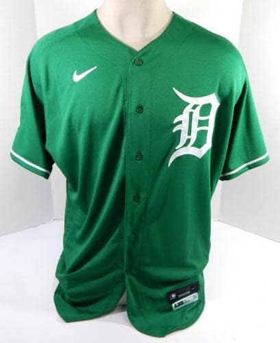 2021 Detroit Tigers Drew Carlton 96 Oyun Verilmiş Yeşil Forma St Patricks 48 0 - Oyun Kullanılmış MLB Formaları