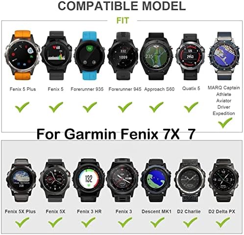 GANYUU Silikon Kordonlu Saat Garmin için Fenix 7 akıllı saat Tutuşunu Bileklik Garmin için Fenix 6 5 Artı 935 945