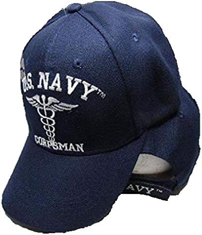 MWS ABD Donanması Sıhhiyeci Lisanslı işlemeli Kap Şapka
