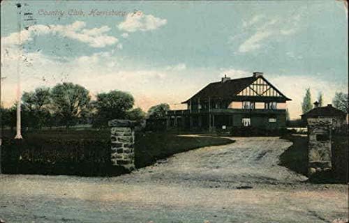 Country Club Harrisburg, Pensilvanya PA Orijinal Antika Kartpostal 1910