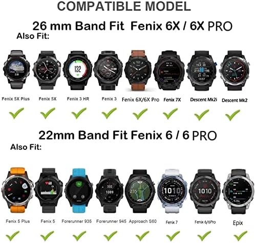 AHGDDA 26 22MM Silikon Hızlı Bırakma Watchband Kayışı Garmin Fenix 7X7 6 6X Pro 5X5 Artı 3HR Smartwatch Kolaylık Bileklik