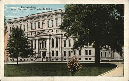 Akademi, Ormanın Aziz Meryemi Batı Terre Haute, Indiana Orijinal Antika Kartpostalda