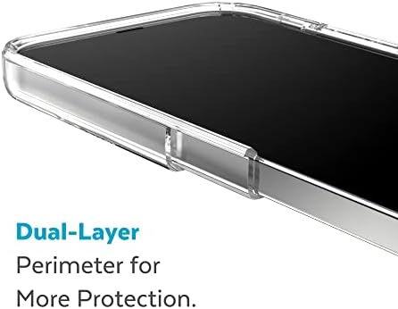 Speck Clear iPhone 14 Pro Kılıf-İnce, MagSafe için Üretilmiş, Çizilmeye Karşı Dayanıklı ve Düşmeye Karşı Korumalı