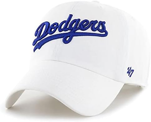 Los Angeles Dodgers Beyaz Senaryo Temizlemek Ayarlanabilir Şapka, Yetişkin Tek Beden Herkese Uyar