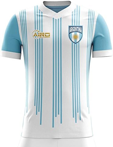 Airosportswear 2022-2023 Arjantin Ev Konsepti Futbol Futbol Tişört Forması (Lionel Messi 10)