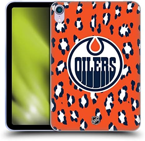 Kafa Çantası Tasarımları Resmi Lisanslı NHL Leopar Desenli Edmonton Oilers Yumuşak Jel Kılıf Apple iPad Mini ile Uyumlu