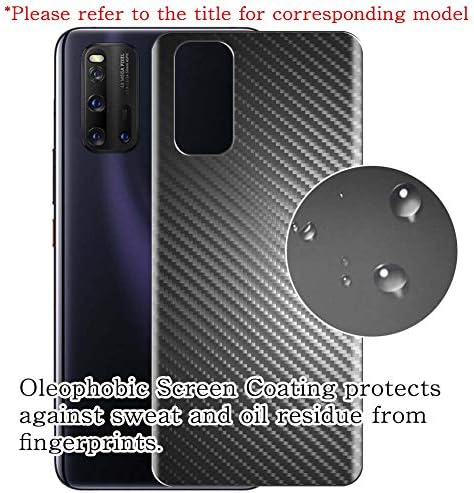 Puccy 2 Paket arka Ekran koruyucu Film ile uyumlu vivo Y12G Smartphone Siyah Karbon TPU Koruyucu Kapak ( Temperli