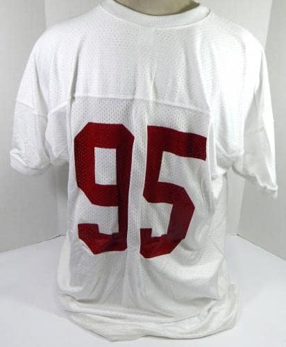 Alabama Crimson Tide 95 Oyun Verilmiş Beyaz Forma XXXXL DP35355 - İmzasız NFL Oyunu Kullanılmış Formalar