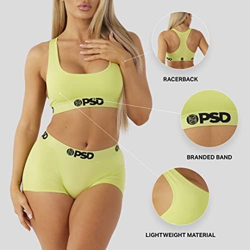 PSD Kadın Playboy Spor Sutyeni - Nefes Alabilen Mikrofiber Kumaşlı Kadınlar için Racerback Spor Sütyenleri