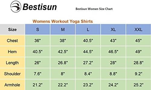 Bestisun Egzersiz Kadınlar için Tops Gevşek fit Racerback Tankı Üstleri Yoga koşu tişörtü Dans Üstleri