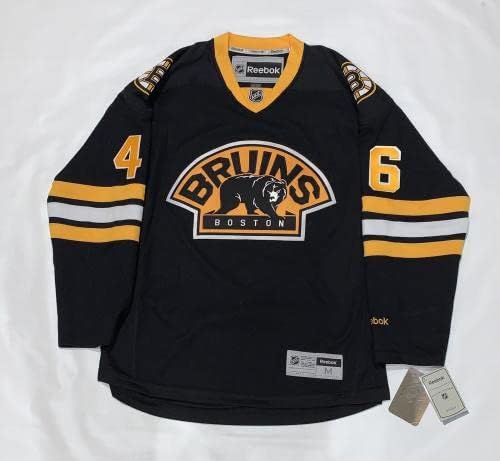 David Krejci İmzaladı Reebok Premier Boston Bruins Alternatif Forma Psa Coa İmzalı NHL Formaları