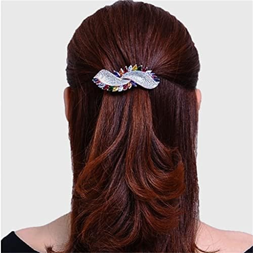 SJYDQ Mizaç saç tokası Kadın Bahar Klip Geri Kafa Kaşık Sarmal Saç At Kuyruğu Yatay Klip Headdress (Renk: Gri, Boyutu: