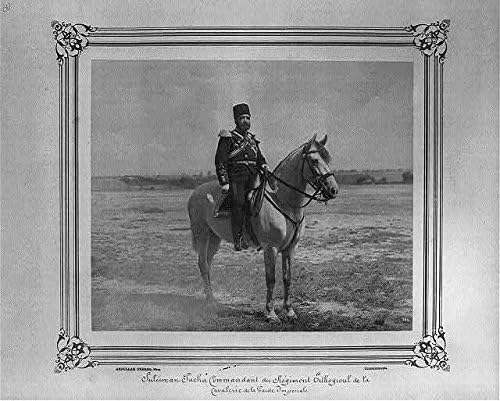Tarihi Bulgular Fotoğraf: Süleyman Paşa, Süvari Komutanı, Ertuğrul Alayı, İmparatorluk Muhafızları, İstanbul, c1885