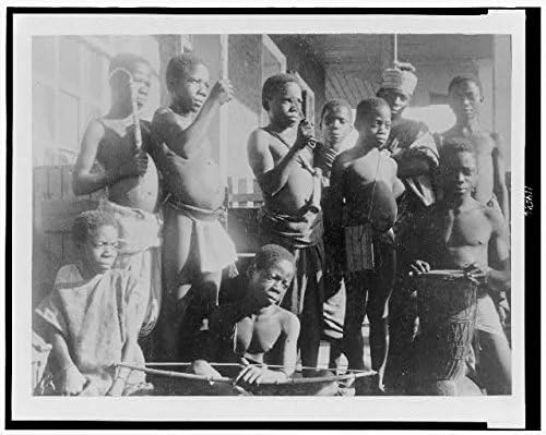 HistoricalFindings Fotoğraf: Kroo Boys, Miss Sharp'ın Misyonu, Monrovia, Liberya, c1895, Kru, Afrika Halkı, Çocuklar