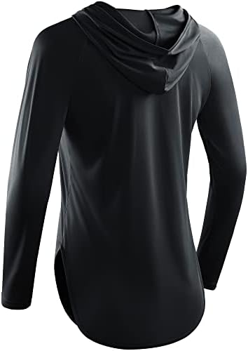 CADMUS kadın Uzun Kollu Gömlek Hoodies UPF 50 + Güneş Koruma Kuru Fit Yürüyüş Gömlek
