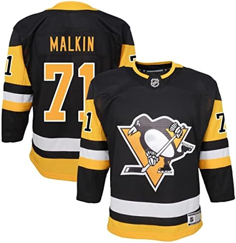 Outerstuff Evgeni Malkin Pittsburgh Penguins 71 Gençlik Premier Ev Sahibi Oyuncu Forması