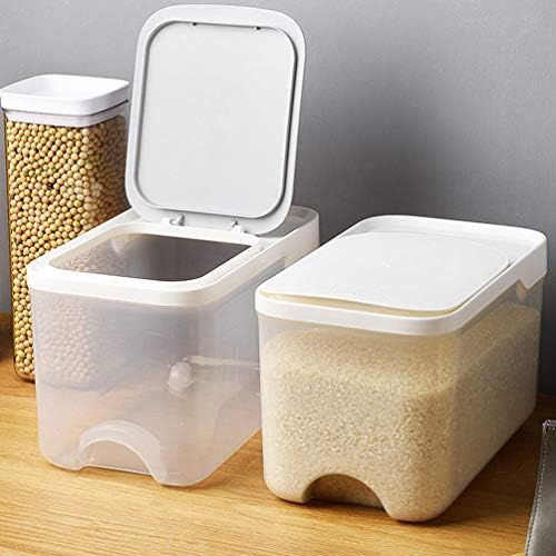 İyileştirilmiş Plastik Saklama Kutuları Saklama Kapları Plastik Pirinç Kovası Mühürlü Tahıllar Tahıl Depolama Tankı