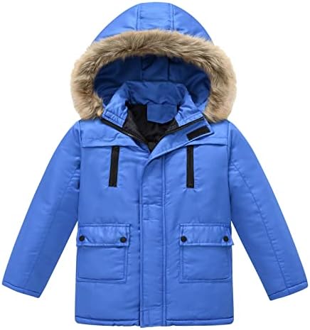 Çocuk Erkek Kız Kış Kalınlaşmak Ceket cepli kapüşonlu ceket Yürümeye Başlayan Rüzgar Geçirmez Fermuar Kalın Sıcak