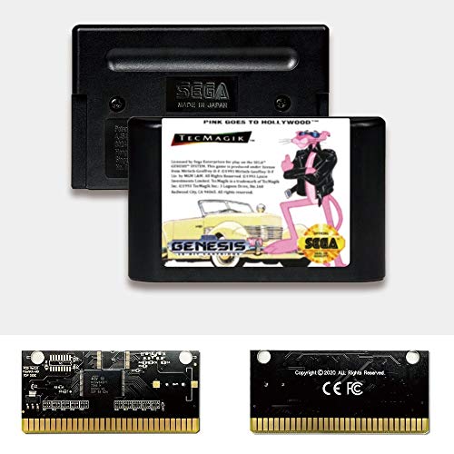 Aditi Pembe Gider Hollywood-ABD Etiket Flashkit MD Akımsız Altın PCB Kartı Sega Genesis Megadrive video oyunu Konsolu