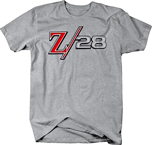 Kalın Baskılar Kas Araba Camaro Z / 28 Z28 Yarış Performansı Kas Araba Grafik T Shirt Erkekler için