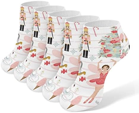Fındıkkıran Rüya 5 Pairs Ayak Bileği Çorap No Show Atletik Çorap Düşük Kesim Erkekler Kadınlar için