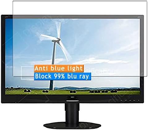 Vaxson 2-Pack Anti mavi ışık ekran Koruyucu ile uyumlu Philips 220S 220S4L / 220S4LCB / 220S4LYCB / 00 Monitör TPU